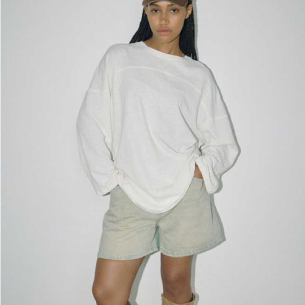 Boheme goods football tee in a mustard yellow colour